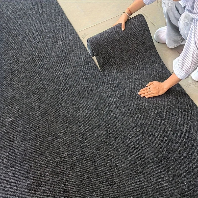 Selbstklebender Teppichbelag in Uni-Farben zum Zuschneiden für Wohnzimmer, Schlafzimmer und Küche – 40 × 100 bis 40 × 300 cm, Vlies, 5 Farben