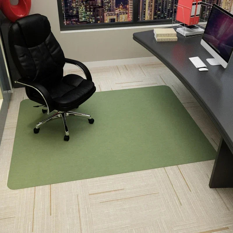Bürostuhlmatte aus Polyester und TPR für Gaming-Stuhl, Schreibtisch und Wohnzimmer – 90 × 120 cm, gestreift, rutschfest, saugfähig, 5 Farben