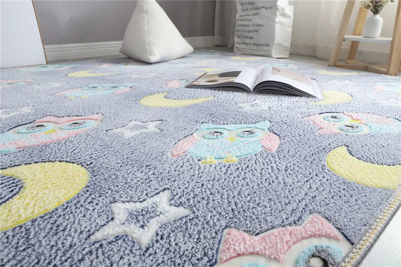 Im Dunkeln leuchtender Teppich mit 3D-Motiven für Kinderzimmer und Schlafzimmer – 40 × 60 bis 160 × 200 cm, Kurzflor, rutschfest, 12 Motive