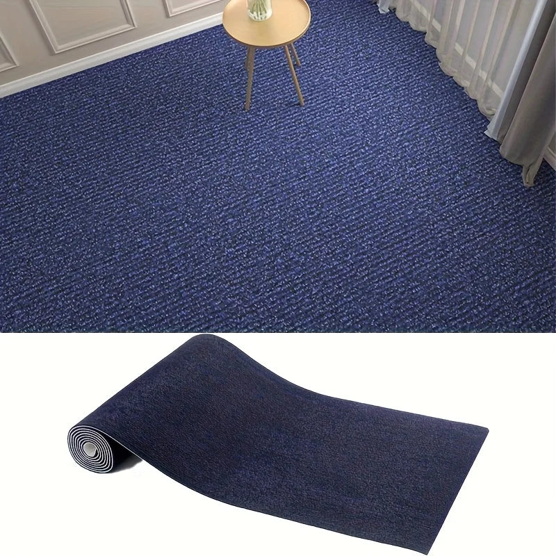 Selbstklebender Teppich in Uni-Farbe für Wohnzimmer, Küche und Schlafzimmer – 40 × 100 bis 40 × 300 cm, wasserdicht, zuschneidbar, 5 Farben