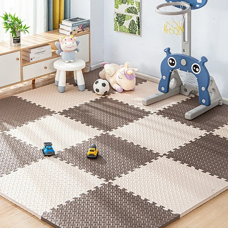 Puzzlematte aus EVA-Schaum als Spielmatte für Baby und Kinderzimmer – 30 × 30 cm je Platte, 1 cm dick, BPA-frei, 1 bis 16 Stück, 8 Farben