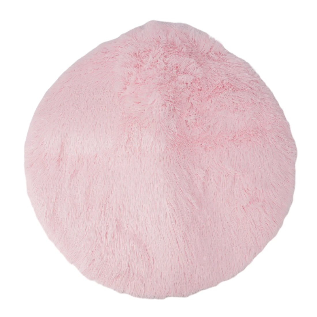 Runder Shaggy-Teppich mit 4 cm Flor für Wohnzimmer, Schlafzimmer und Kinderzimmer – Ø 40, 60 oder 80 cm, superweich, rutschfeste Noppen, 12 Farben