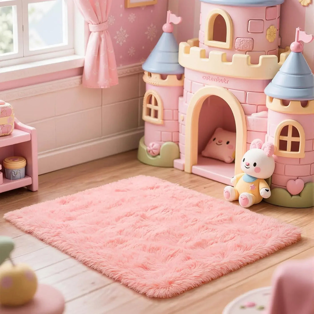 Flauschiger Teppich aus Seidenwolle für Schlafzimmer, Wohnzimmer und Studentenzimmer – 40 × 60 bis 160 × 230 cm, rechteckig, rutschfest, 10 Farben