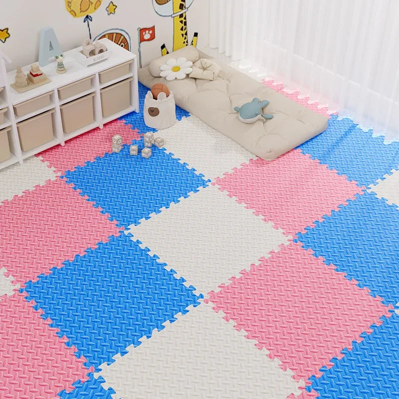 Puzzlematte aus EVA-Schaum als Baby-Spielmatte und Haustiermatte – 30 × 30 × 1 cm je Platte, rutschfest, wasserdicht, 1 bis 20 Stück, 13 Farben