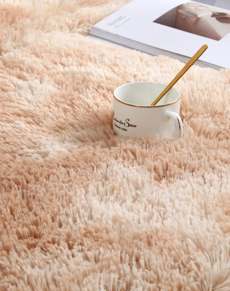 Flauschiger, verdickter Teppich für Wohnzimmer, Schlafzimmer und Kinderzimmer – 40 × 60 bis 160 × 230 cm, rechteckig, rutschfest, 17 Farben
