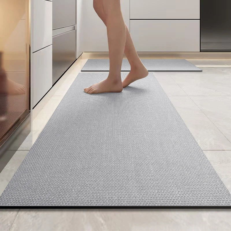 Rutschfeste Küchenmatte in Webstruktur-Optik für Küche, Bad und Eingang – 45 × 60 bis 45 × 160 cm, saugfähig, Gummirückseite, 4 Farben