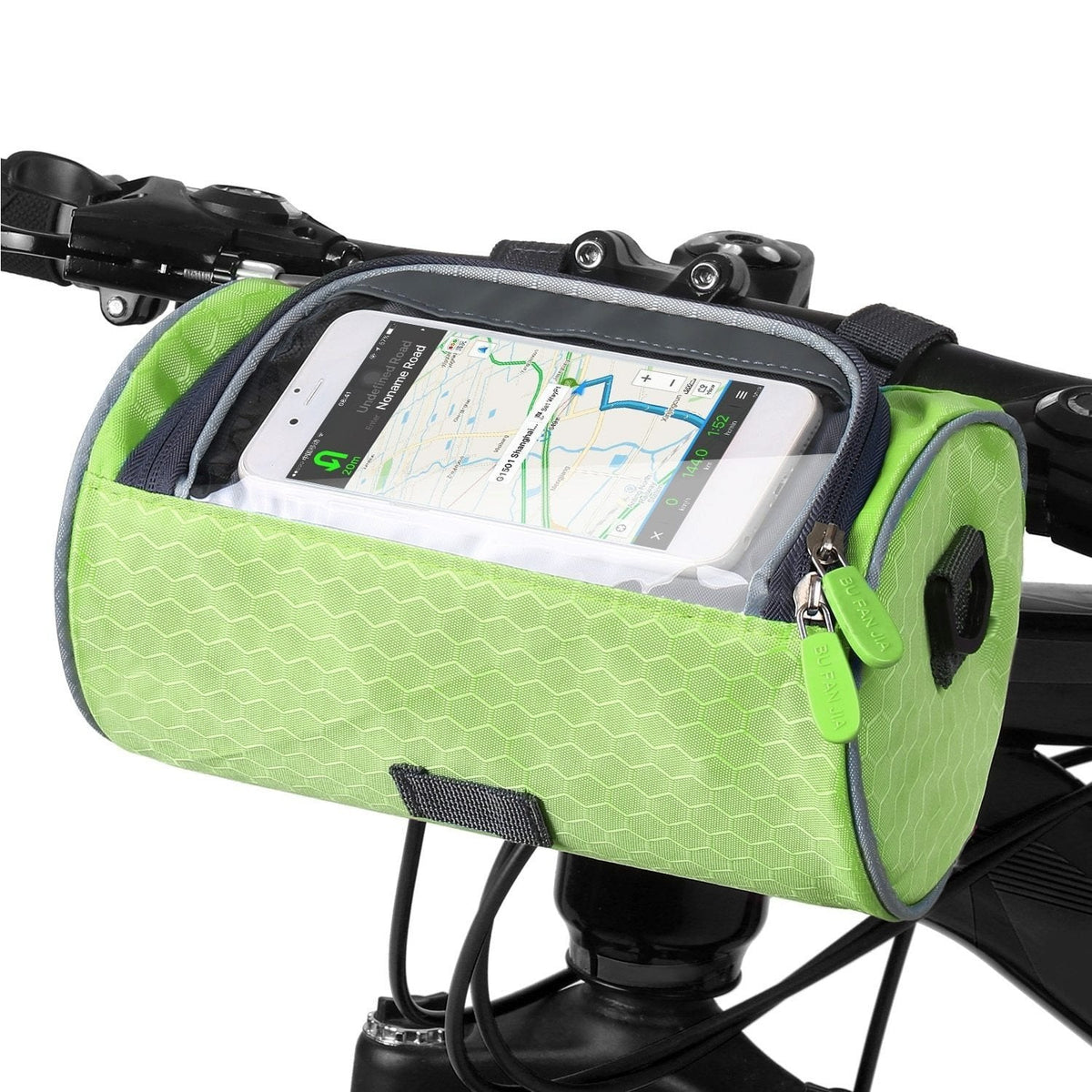 Fahrradtasche mit Touchscreen-Handyfach für Pendeln und Radtouren – 22 × 12,5 × 12,5 cm, Nylon und PVC, spritzwassergeschützt, 5 Farben