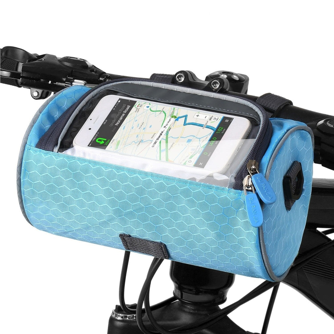 Fahrradtasche mit Touchscreen-Handyfach für Pendeln und Radtouren – 22 × 12,5 × 12,5 cm, Nylon und PVC, spritzwassergeschützt, 5 Farben