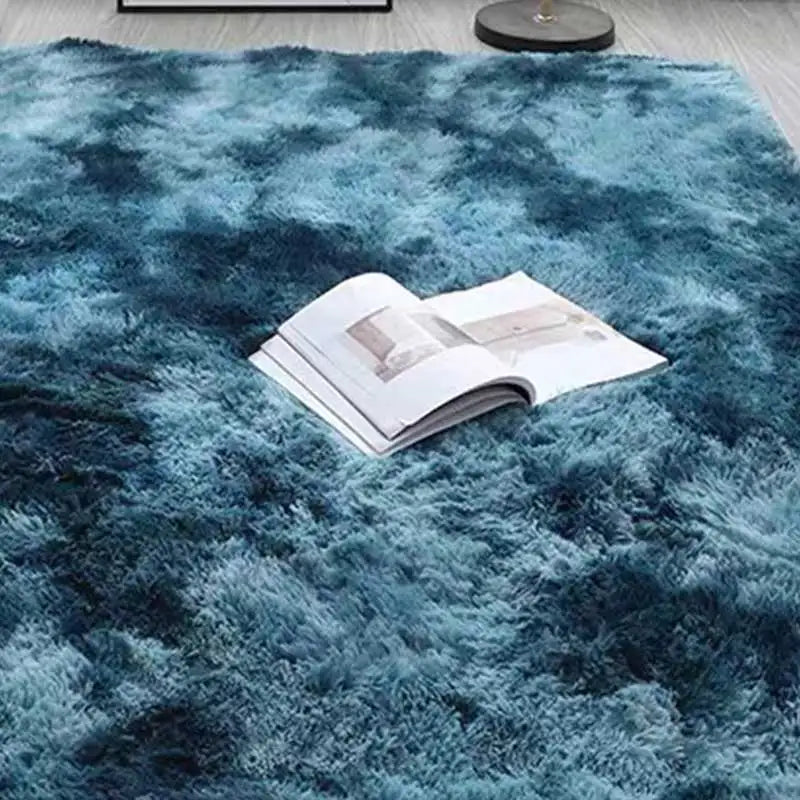 Flauschiger Plüschteppich in Uni- und Batikfarben für Wohnzimmer und Schlafzimmer – 40 × 60 bis 160 × 230 cm, 3,5 cm Flor, rechteckig, 12 Farben