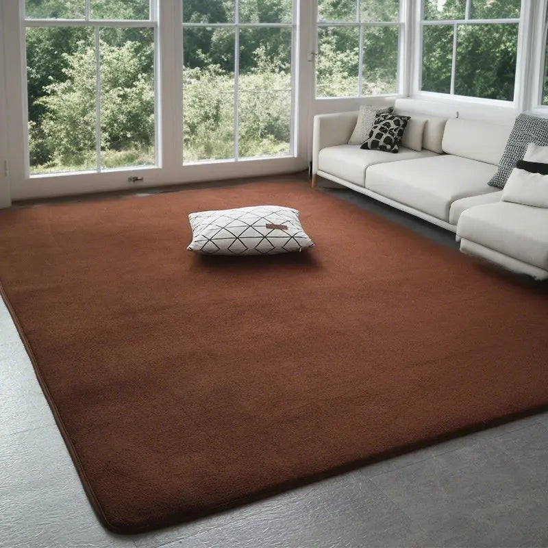 Weicher Teppich aus Korallensamt für Wohnzimmer, Schlafzimmer und Spielecke – 40 × 60 bis 200 × 300 cm, rechteckig, rutschfest, 11 Farben