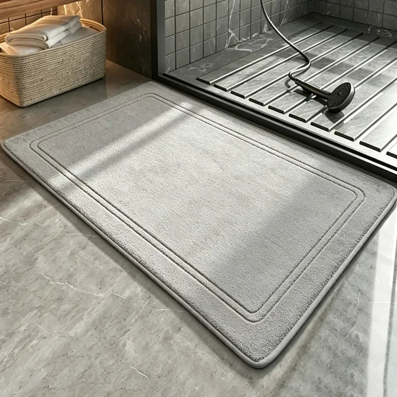Superweicher Badvorleger aus Flanell als Duschmatte für Badezimmer und Küche – 40 × 60 oder 50 × 80 cm, saugfähig, schnell trocknend, 11 Farben