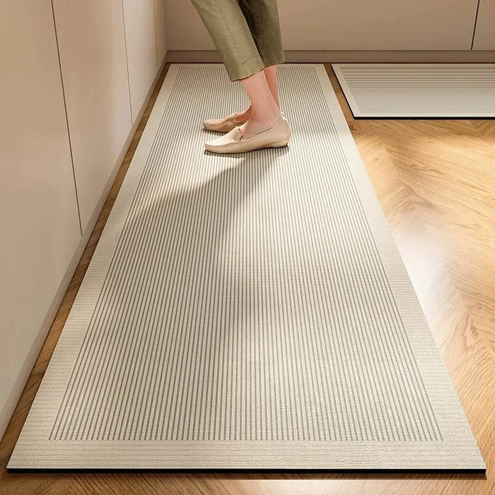 Küchenläufer aus PVC in Lederoptik im japanischen Stil für die Küche – 50 × 80 bis 200 × 300 cm, wasserdicht, ölbeständig, rutschfest, 14 Motive