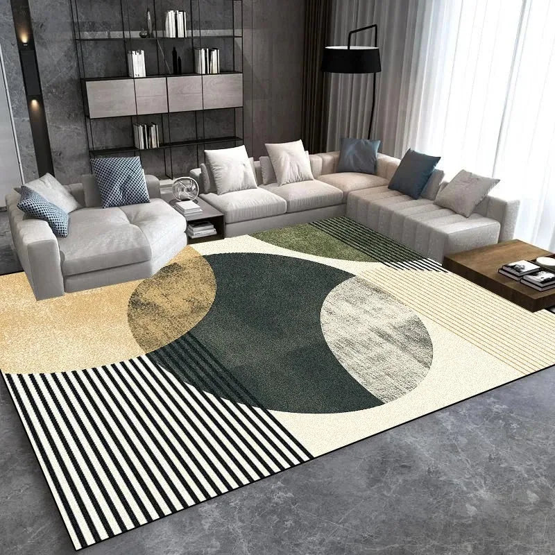 Rutschfester Teppich im modernen Stil für Wohnzimmer und Schlafzimmer – 40 × 60 bis 120 × 160 cm, gepolstert, antistatisch, waschbar, 8 Motive