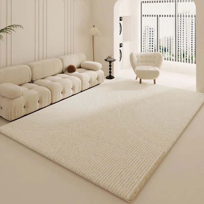 Flauschiger Plüschteppich im Wabi-Sabi-Stil für Wohnzimmer und Schlafzimmer – 80 × 120 bis 200 × 300 cm, rechteckig, minimalistisch, 15 Motive