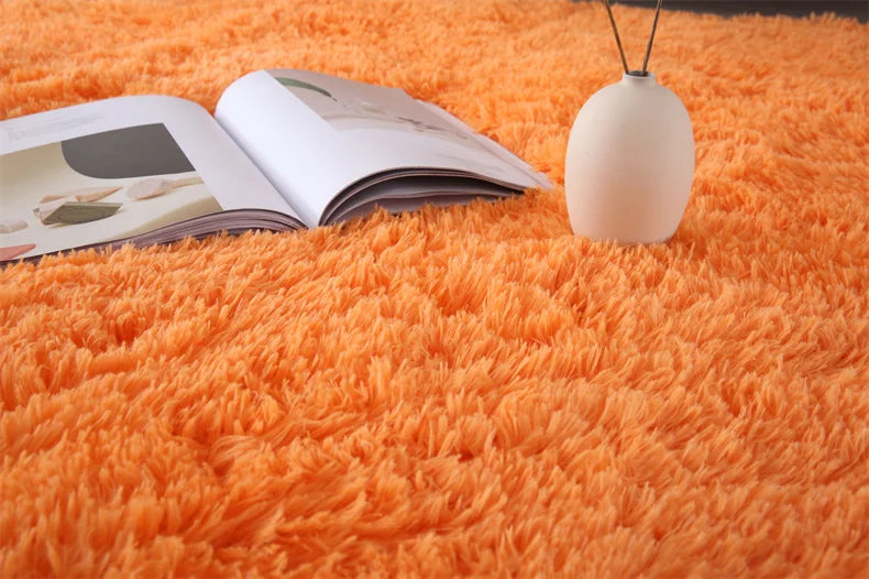 Flauschiger Shaggy-Teppich aus Kunstfell für Wohnzimmer und Kinderzimmer – 40 × 60 bis 160 × 200 cm, rechteckig, rutschfest, waschbar, 13 Designs