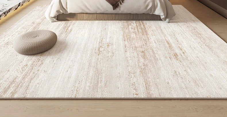 Minimalistischer Plüschteppich im italienischen Stil für Wohnzimmer und Schlafzimmer – 80 × 120 bis 200 × 300 cm, flauschig, gestreift, 14 Motive