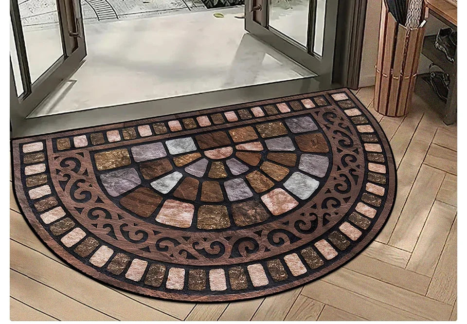 Eingangsteppich mit Muster für Haustür, Eingang und Garten – 50 × 80 bis 120 × 190 cm, rechteckig, kurzer Schlingenflor, dünn, 20 Motive