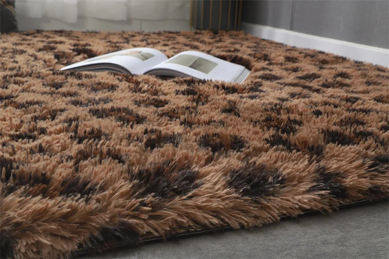 Flauschiger Shaggy-Teppich aus Kunstfell für Wohnzimmer und Kinderzimmer – 40 × 60 bis 160 × 200 cm, rechteckig, rutschfest, waschbar, 13 Designs