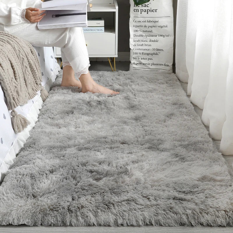 Flauschiger Hochflor-Teppich als Bettvorleger und Läufer für Schlafzimmer, Wohnzimmer und Erker – 40 × 120 bis 80 × 200 cm, rutschfest, 8 Motive