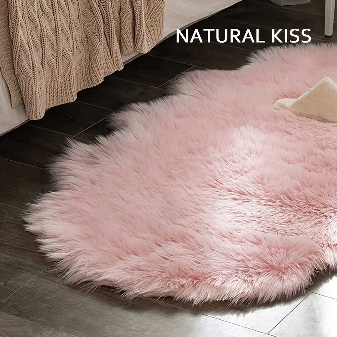 Kunstfell-Teppich in Schaffell-Optik mit langem Flor für Wohnzimmer, Schlafzimmer und Sofa – 45 × 65 bis 80 × 220 cm, 5–6 cm Flor, 10 Farben