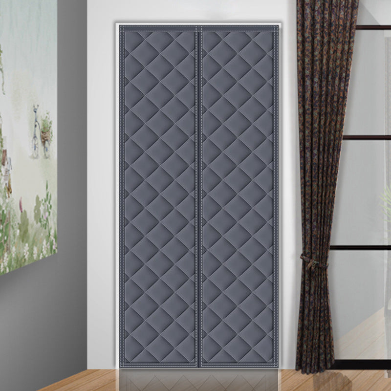 Magnetischer Thermo-Türvorhang gegen Zugluft für Flur, Keller und Wintergarten – 80 × 210 bis 100 × 220 cm, Magnetverschluss, Grau oder Braun