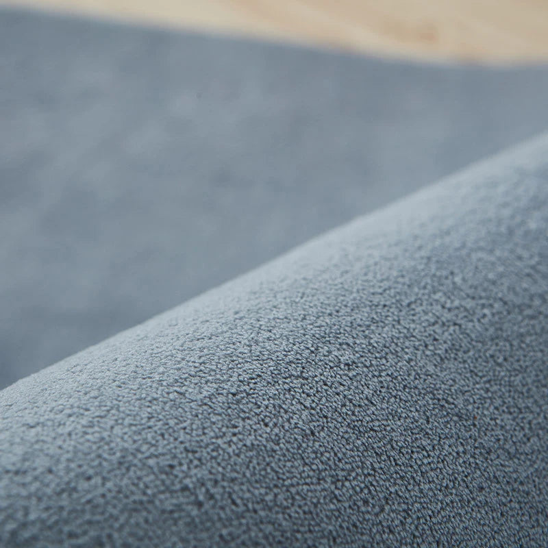 Großflächiger Korallensamt-Teppich als Kinderspielmatte für Wohnzimmer und Schlafzimmer – 80 × 120 bis 140 × 200 cm, uni, Noppenrücken, 9 Farben