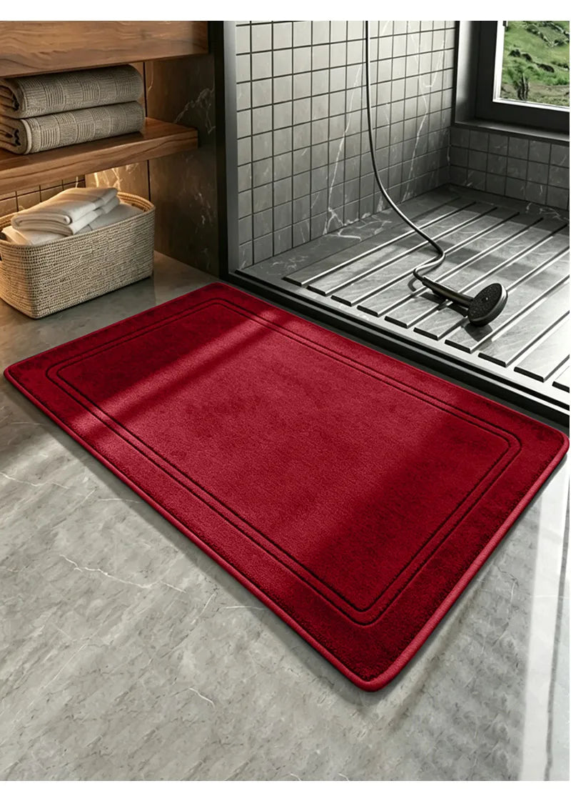 Superweicher Badvorleger aus Flanell als Duschmatte für Badezimmer und Küche – 40 × 60 oder 50 × 80 cm, saugfähig, schnell trocknend, 11 Farben