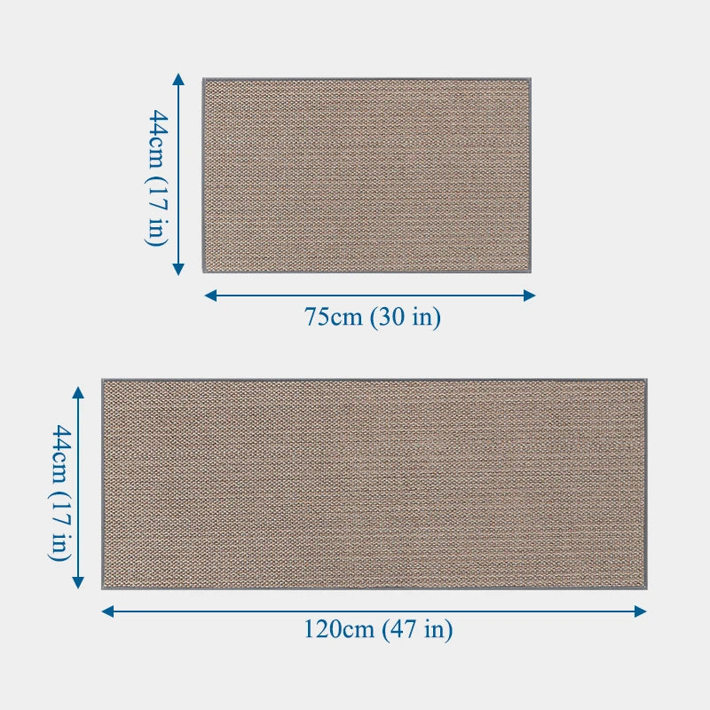 Gewebter Küchenläufer mit Gummirücken für Küche, Spüle und Eingang – 44 × 75 bis 90 × 160 cm, rutschfest, saugfähig, waschbar, 3 Farben