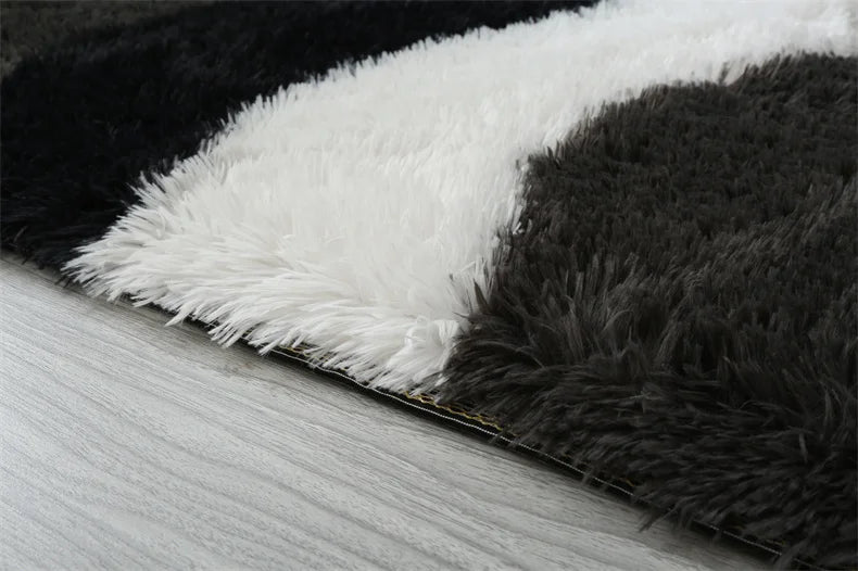 Flauschiger Shaggy-Teppich aus Kunstfell für Wohnzimmer und Kinderzimmer – 40 × 60 bis 160 × 200 cm, rechteckig, rutschfest, waschbar, 13 Designs