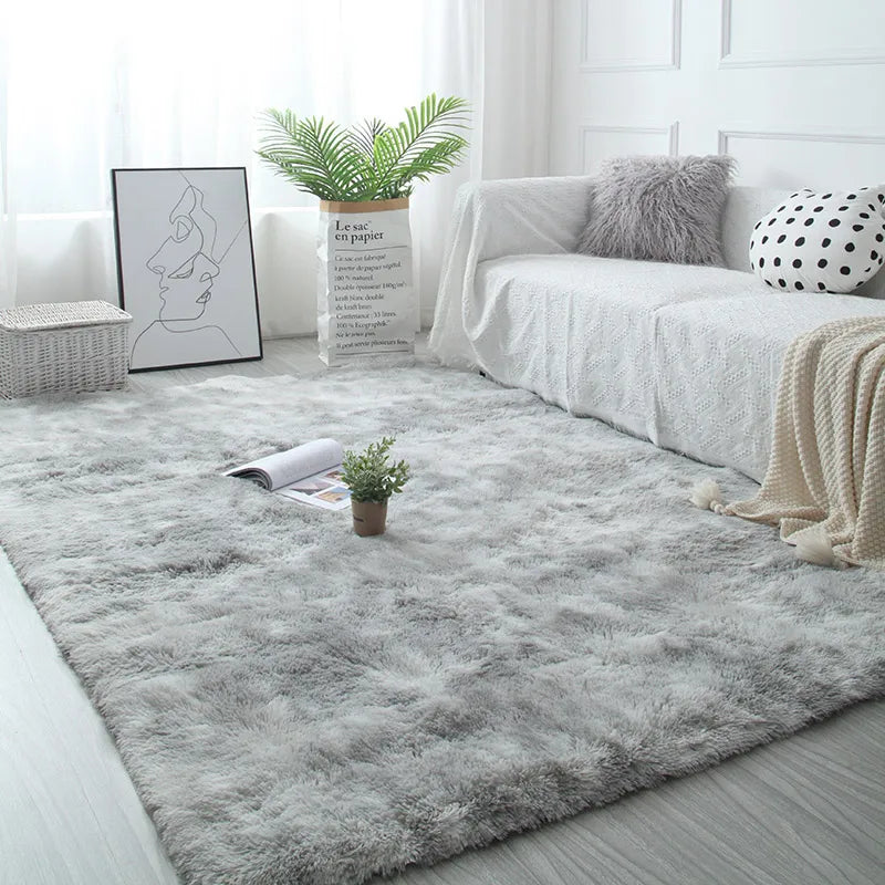 Flauschiger, verdickter Teppich für Wohnzimmer, Schlafzimmer und Kinderzimmer – 40 × 60 bis 160 × 230 cm, rechteckig, rutschfest, 17 Farben
