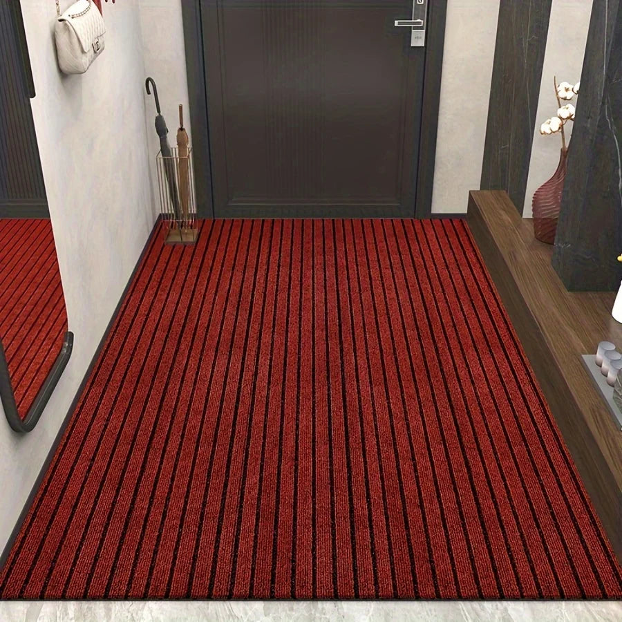 Selbstklebender Teppich von der Rolle für Küche, Flur und Eingang – 40 × 100 bis 40 × 300 cm, gestreift, rutschfest, PVC-Rücken, 11 Farben