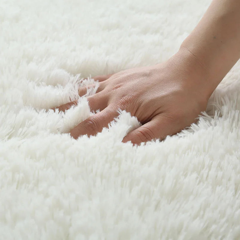 Flauschiger, verdickter Teppich für Wohnzimmer, Schlafzimmer und Kinderzimmer – 40 × 60 bis 160 × 230 cm, rechteckig, rutschfest, 17 Farben