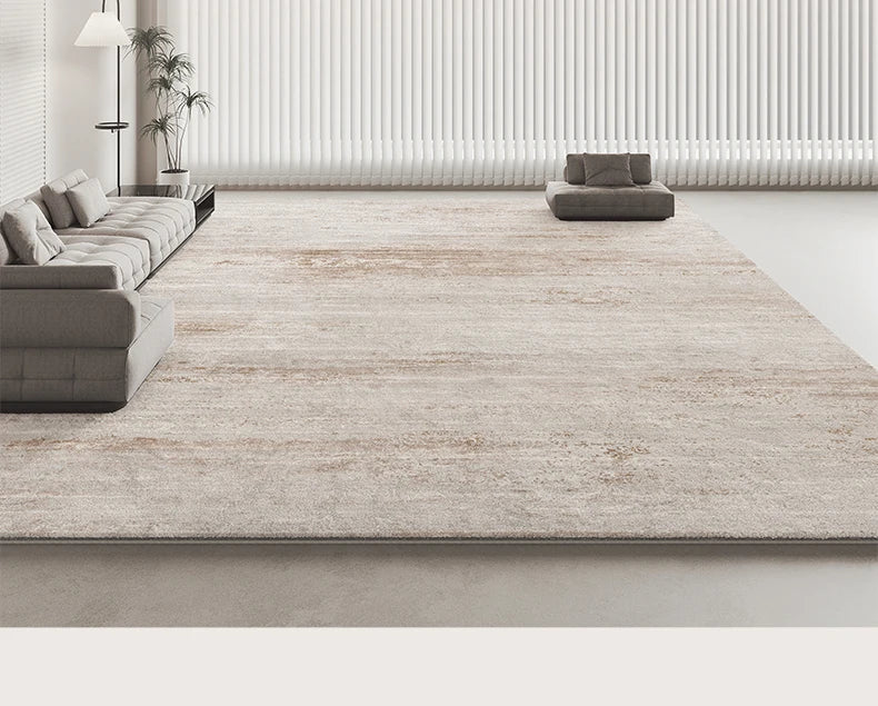 Minimalistischer Plüschteppich im italienischen Stil für Wohnzimmer und Schlafzimmer – 80 × 120 bis 200 × 300 cm, flauschig, gestreift, 14 Motive