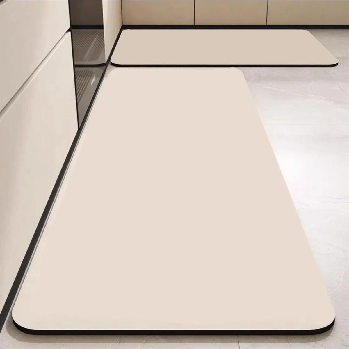 Kieselgur-Küchenmatte mit geometrischem Muster für Küche, Bad und Schlafzimmer – 40 × 60 bis 60 × 160 cm, abwischbar, saugfähig, rutschfest, 13 Motive