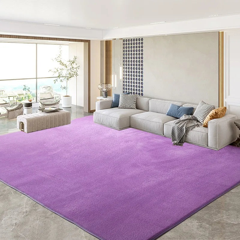 Teppich aus Korallenvlies in Uni-Farben für Wohnzimmer, Schlafzimmer und Kinderzimmer – 40 × 60 bis 200 × 200 cm, ca. 1 cm dick, 12 Farben