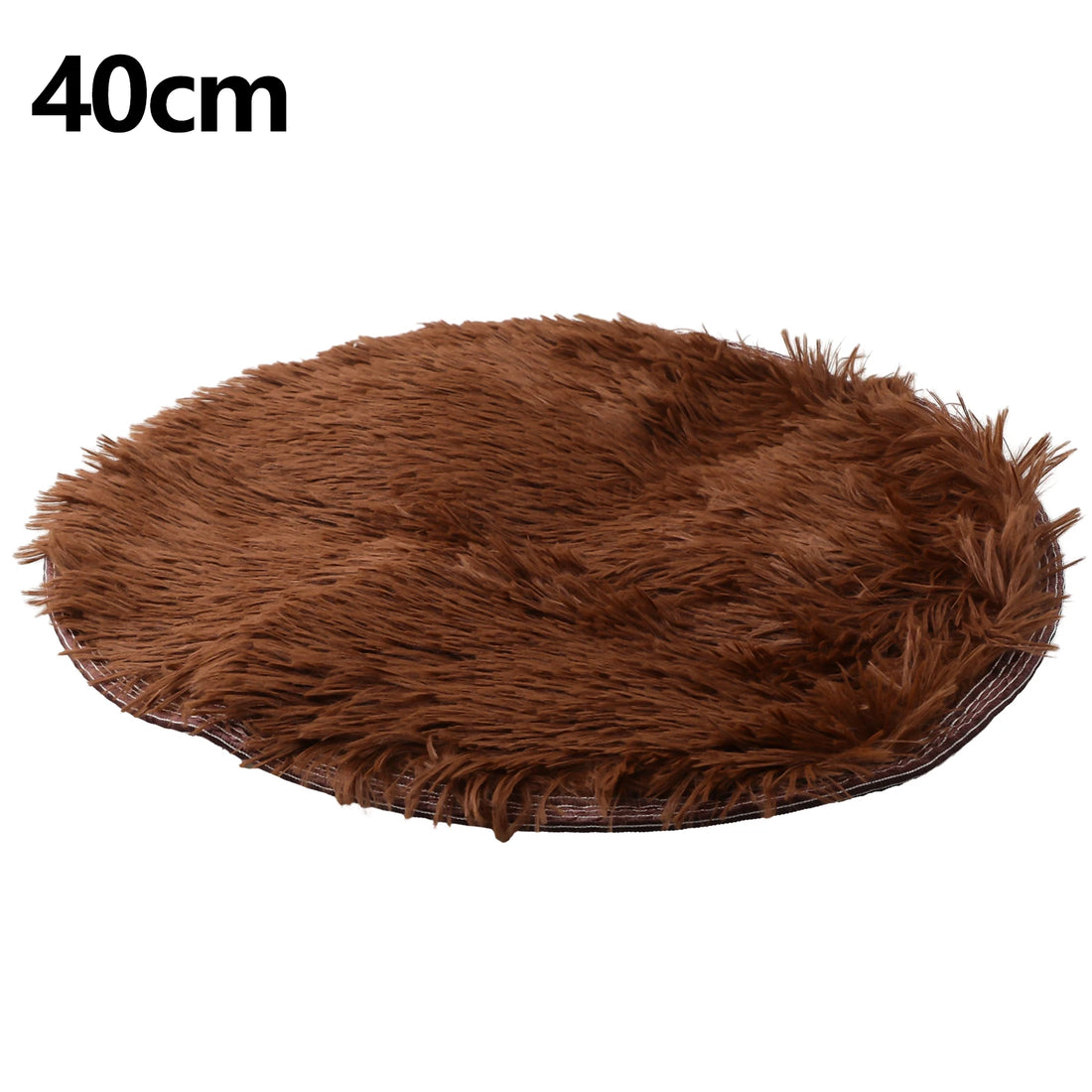 Runder Hochflor-Teppich mit 4 cm Flor für Wohnzimmer, Schlafzimmer und Kinderzimmer – Ø 40, 60 oder 80 cm, rutschfest, waschbar, 12 Farben