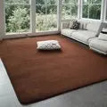 Großflächiger Korallensamt-Teppich als Kinderspielmatte für Wohnzimmer und Schlafzimmer – 80 × 120 bis 140 × 200 cm, uni, Noppenrücken, 9 Farben