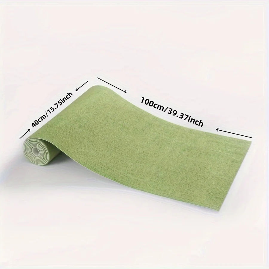 Selbstklebender Teppich von der Rolle für Küche, Flur und Eingang – 40 × 100 bis 40 × 300 cm, gestreift, rutschfest, PVC-Rücken, 11 Farben