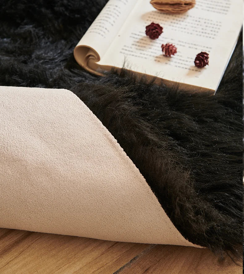 Kunstfell-Teppich in Schaffell-Optik mit langem Flor für Wohnzimmer, Schlafzimmer und Sofa – 45 × 65 bis 80 × 220 cm, 5–6 cm Flor, 10 Farben