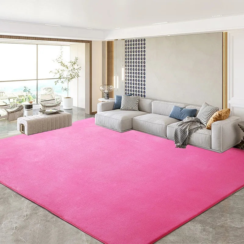 Teppich aus Korallenvlies in Uni-Farben für Wohnzimmer, Schlafzimmer und Kinderzimmer – 40 × 60 bis 200 × 200 cm, ca. 1 cm dick, 12 Farben