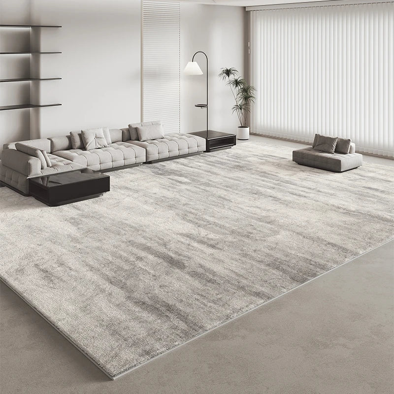Minimalistischer Plüschteppich im italienischen Stil für Wohnzimmer und Schlafzimmer – 80 × 120 bis 200 × 300 cm, flauschig, gestreift, 14 Motive