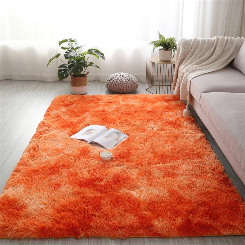 Flauschiger Shaggy-Teppich aus Kunstfell für Wohnzimmer und Kinderzimmer – 40 × 60 bis 160 × 200 cm, rechteckig, rutschfest, waschbar, 13 Designs