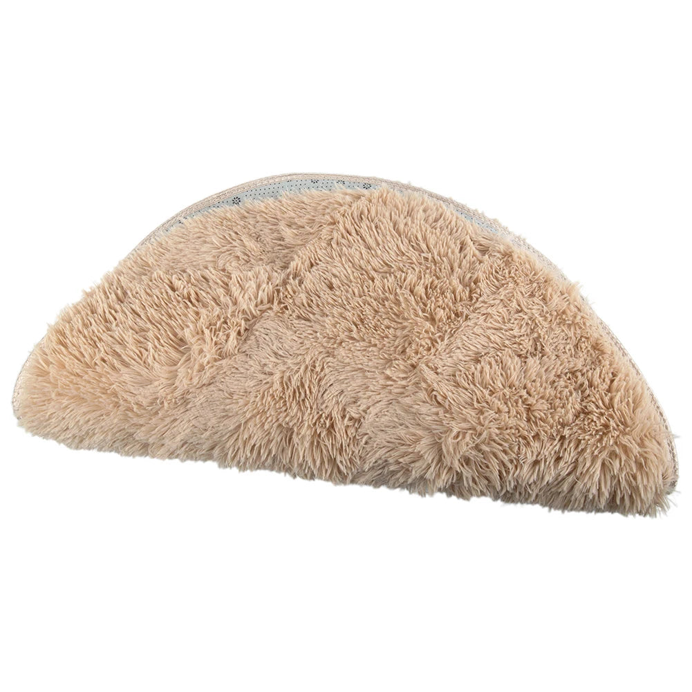 Runder Shaggy-Teppich mit 4 cm Flor für Wohnzimmer, Schlafzimmer und Kinderzimmer – Ø 40, 60 oder 80 cm, superweich, rutschfeste Noppen, 12 Farben