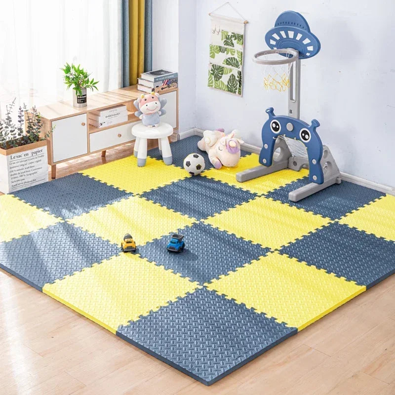 Puzzlematte aus EVA-Schaum als Babyspielmatte für Kinderzimmer und Spielzimmer – 30 × 30 × 1 cm je Platte, BPA-frei, 1 bis 16 Stück, 8 Farben