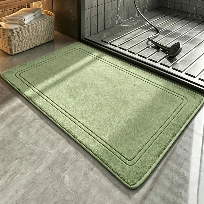 Superweicher Badvorleger aus Flanell als Duschmatte für Badezimmer und Küche – 40 × 60 oder 50 × 80 cm, saugfähig, schnell trocknend, 11 Farben