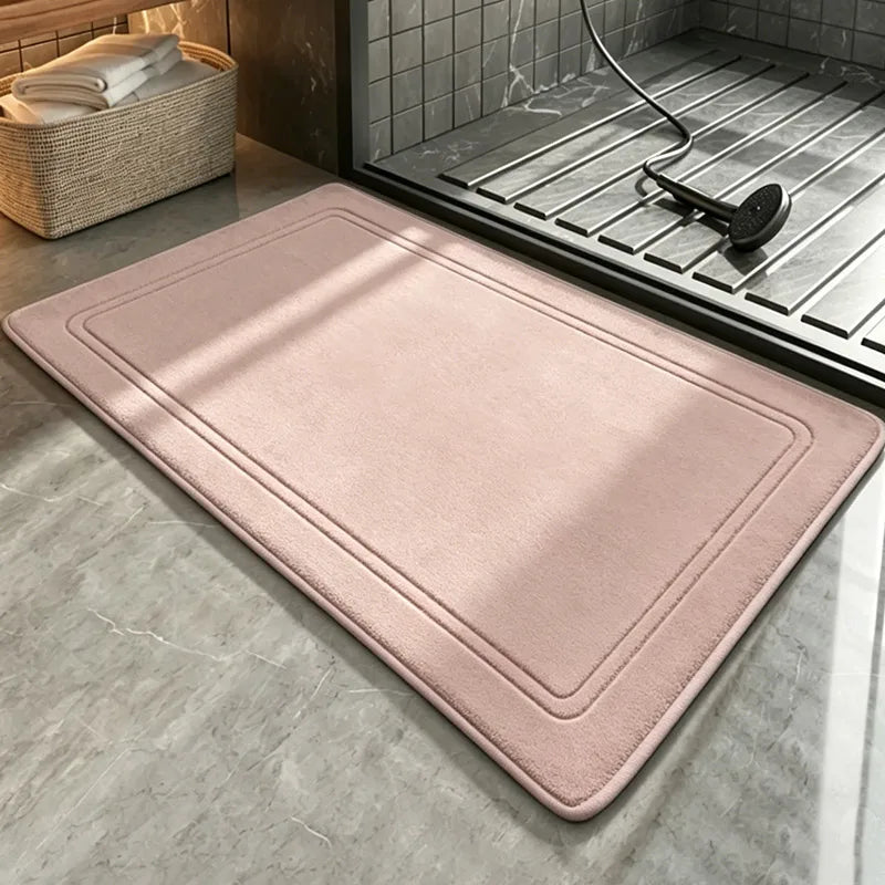 Superweicher Badvorleger aus Flanell als Duschmatte für Badezimmer und Küche – 40 × 60 oder 50 × 80 cm, saugfähig, schnell trocknend, 11 Farben