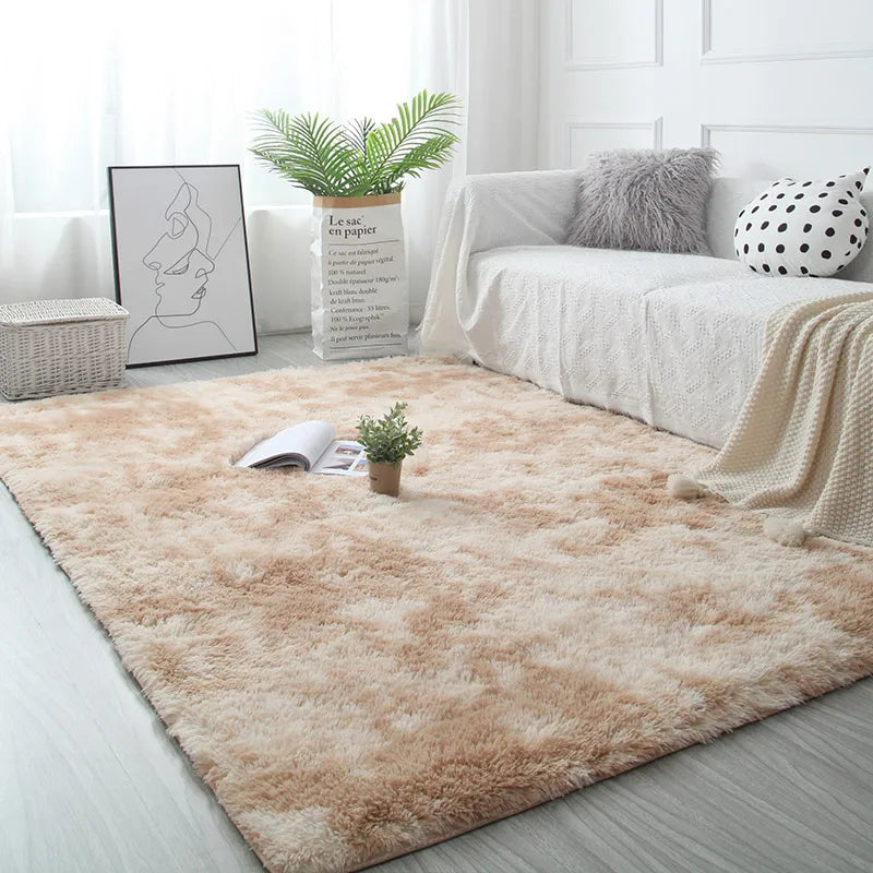Flauschiger, verdickter Teppich für Wohnzimmer, Schlafzimmer und Kinderzimmer – 40 × 60 bis 160 × 230 cm, rechteckig, rutschfest, 17 Farben