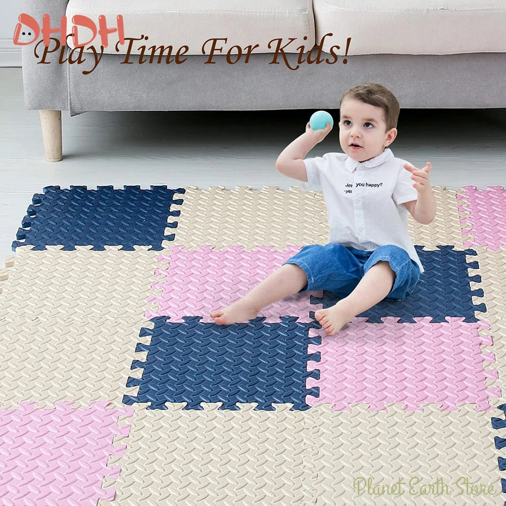 Puzzlematte aus EVA-Schaum als Baby-Spielmatte und Haustiermatte – 30 × 30 × 1 cm je Platte, rutschfest, wasserdicht, 1 bis 20 Stück, 13 Farben
