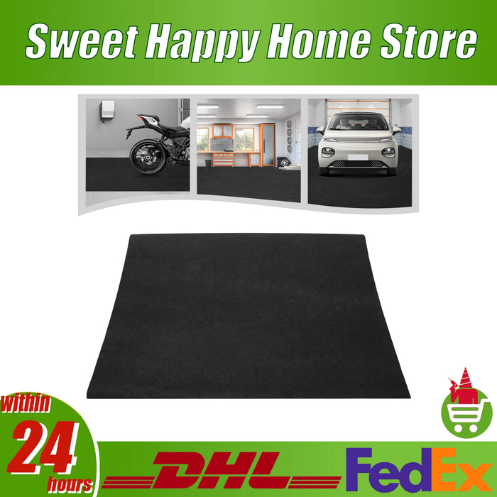 Rutschfeste Garagenbodenmatte aus Vliesstoff und PE für Garage, Lager und Werkstatt – bis 226 × 610 cm, 2,5 mm, wasserdicht, ölbeständig, Dunkelgrau