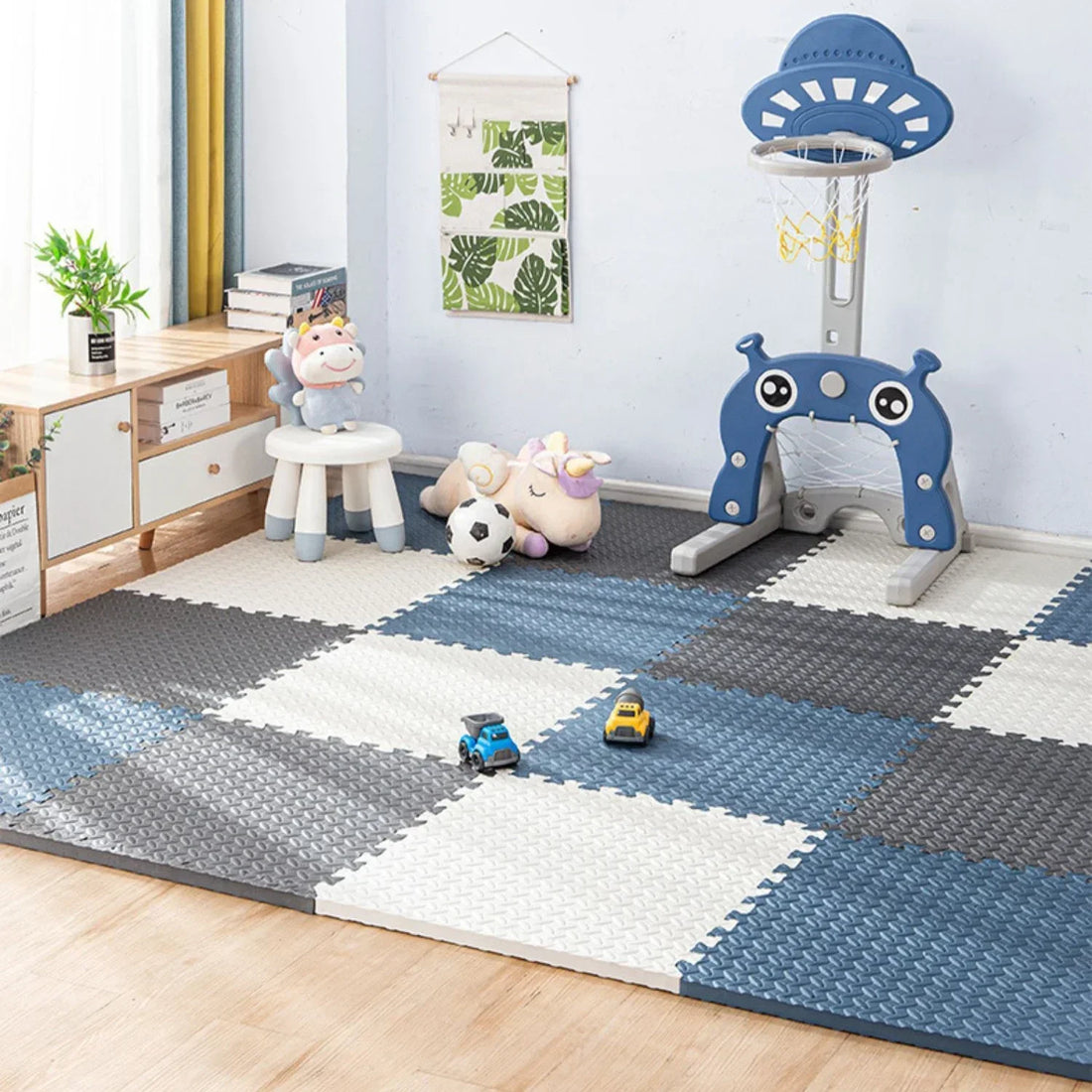 Puzzlematte aus EVA-Schaum als Spielmatte für Baby und Kinderzimmer – 30 × 30 cm je Platte, 1 cm dick, BPA-frei, 1 bis 16 Stück, 8 Farben